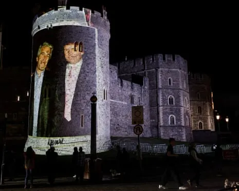 Four Arrested After Images of Donald Trump and Jeffrey Epstein Shown on Royal Windsor Castle