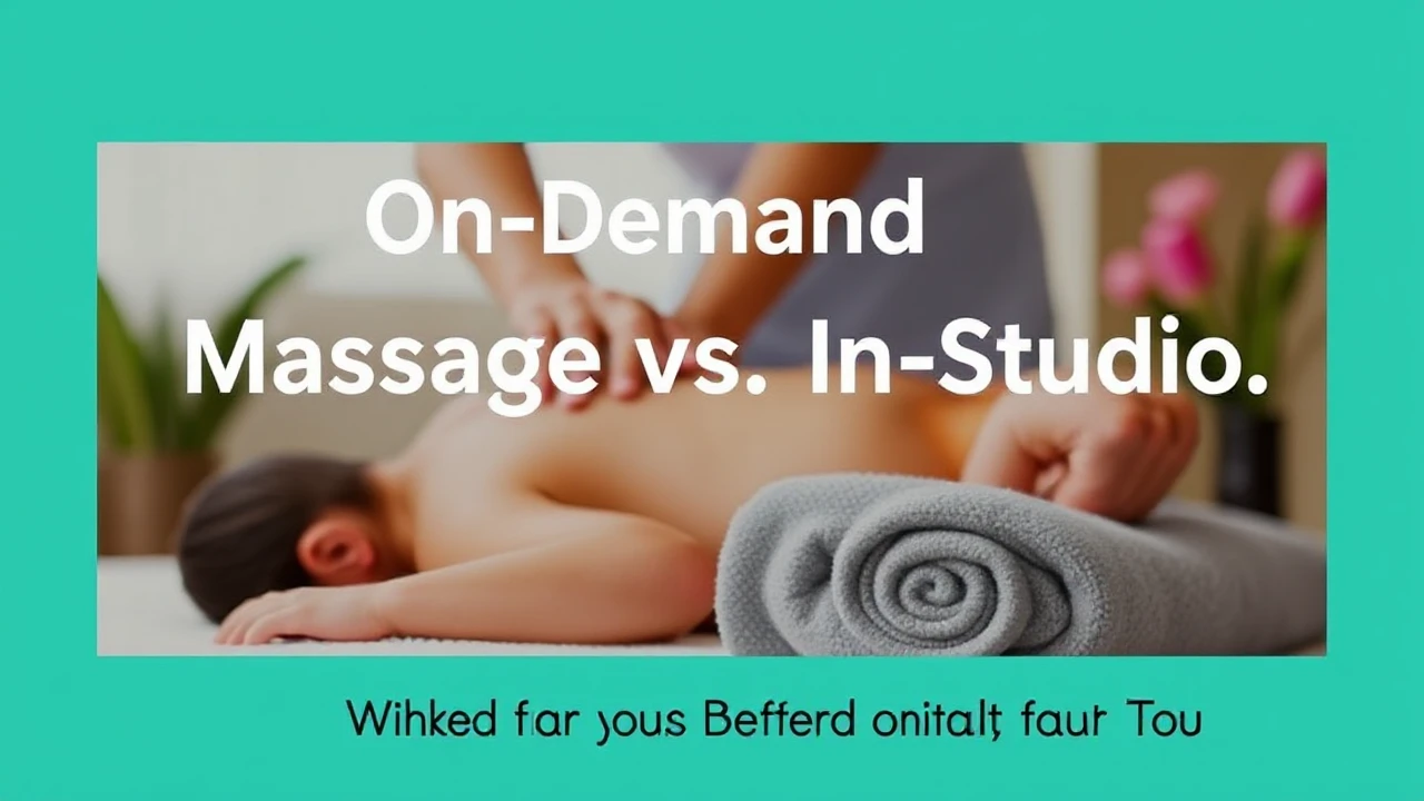 On-Demand Massage vs. In-Studio: Which is the Better Option for You?