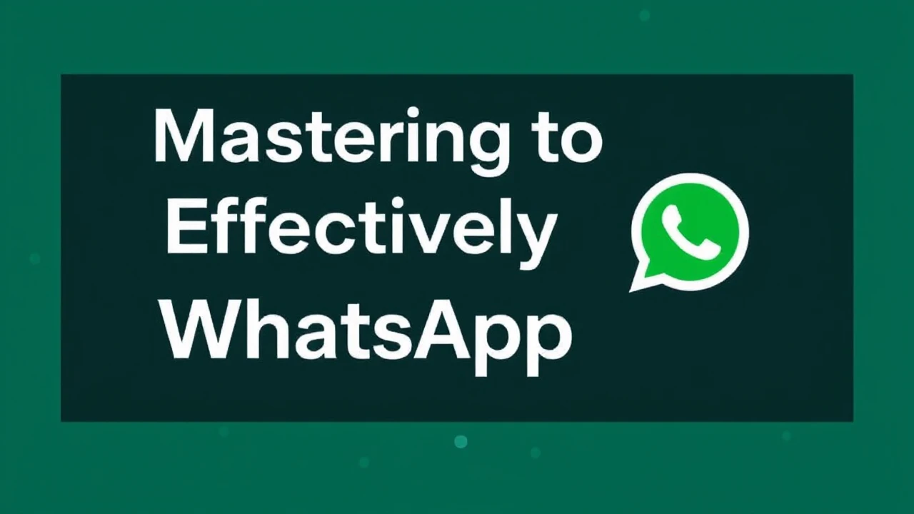 Mastering to Effectively Using WhatsApp Web